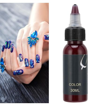 Nail Polish Making Color Nail Polish Pigment Bright Color Nail Gel Color Excellent Stability for Home Use(Red wine) - Buy Online on GoSupps.com