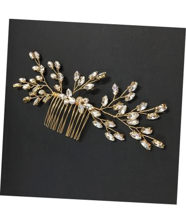 FRCOLOR hair barrettes for women Hair Combs For Women womens hair clips Pearl Bridal Side bride hair accessory hair accessories for flower girls Miss European and American flower crystal - Buy Online on GoSupps.com
