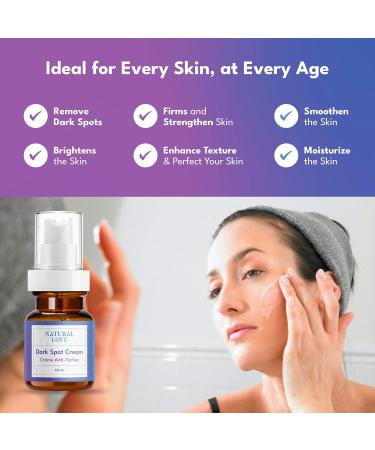 Natural Love Dark Spot Correcting Cream Reducing the apperance of Sun Spot Age Spot Brown Spot - Buy Online on GoSupps.com
