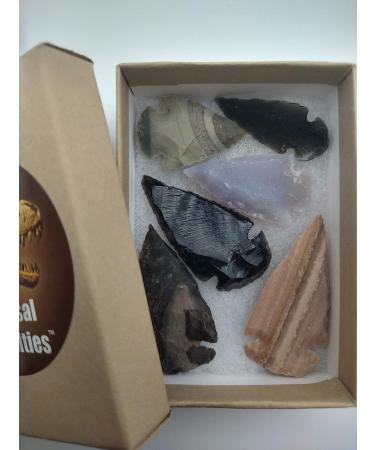 Indian Arrowheads Stone and Black Obsidian Points Lot of 6 - Perfect for Jewelry Making and Decorative Purposes - Buy Online on GoSupps.com