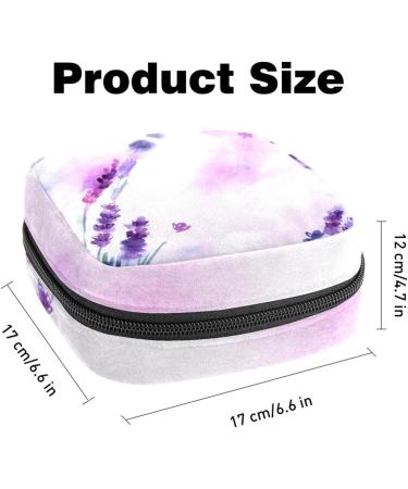 Shop Eco-Friendly Storage Bags for Women's Menstrual Products | Zippered Organization Bags in Purple Watercolor - Buy Online on GoSupps.com
