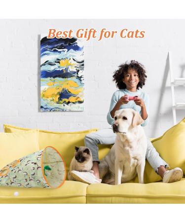 Zuimei Cat Tunnel Bags for Indoor Cats Collapsible Cat Tube Tunnel Cat Self Interactive Toys with Plush Ball Cat Crinkle Tunnel Cat Tunnel Toy for Kittens Puppy Exercising Hiding Training - Buy Online on GoSupps.com
