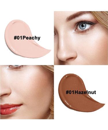 SOYUB Contour Beauty Stick Set - Highlighter & Bronzer Wand for Natural Matte Makeup | Cruelty Free Formula | Peachy & Hazelnut Shades - Buy Online on GoSupps.com