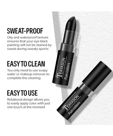 FREEORR Eye Black Stick for Sports | Anti-Glare Sun Protection for Baseball, Softball, Football | Sweat-proof Face Paint for Athletes - Buy Online on GoSupps.com