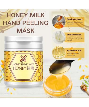 Wax Hand Mask Honey Milk Hand Peeling Mask Honey Hand Mask Moisturizing Nourishing & Hydrating Hand Mask Exfoliating Hand Wax Hand Remove Dead Skin Hand Skin Repair for Dry Aging Cracked Hands-170g - Buy Online on GoSupps.com