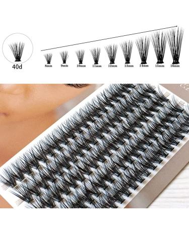 Buy 20D/30D/40D Nerz Single Eyelash Kit | Pfroppwimmern Cluster Silk Extensions | Mixed Tray 8-16mm Natural Look Long Thick (40D 13mm) - Buy Online on GoSupps.com