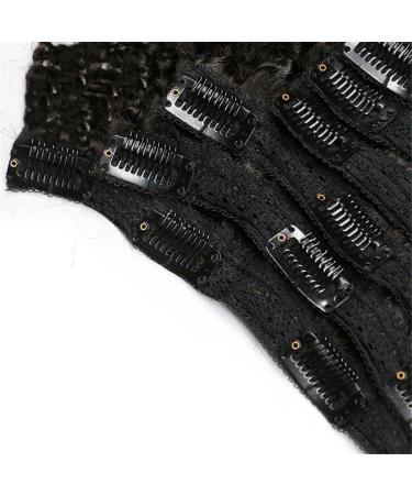8 Piece Afro Kinky Curly Clip-In Extensions | 100% Remy Virgin Hair | 24 Black 120g - Shop Now! - Buy Online on GoSupps.com
