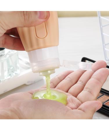 Travel Bottles for Toiletries - TSA Approved Silicone 3oz Leak Proof BPA Free 4 Pack - Perfect Travel Accessories for Shampoo Body Wash Lotion & Soap - Buy Online on GoSupps.com