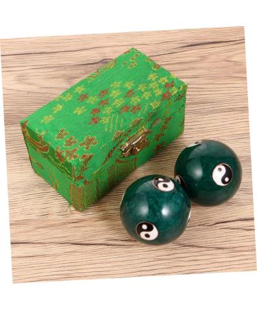 Fomiyes Spiky Massage Balls - 2 Pairs Gemstone Baoding Balls for Hand Training & Body Massage | International Shipping - Buy Online on GoSupps.com