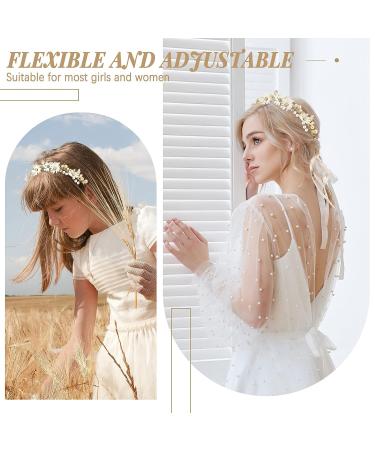 Crystal Pearl Flower Girl Headpiece Set - Wedding Hair Vines & Accessories - Buy Online on GoSupps.com