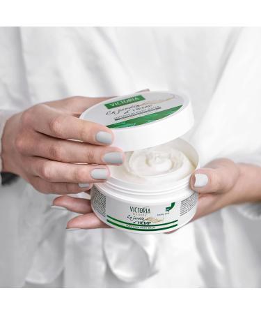 Victoria Beauty Body Butter with Hemp Oil | Nourishing Cream for Dry Skin | Family-Friendly | Jardin d'Hemp (200 ml) - Buy Online on GoSupps.com
