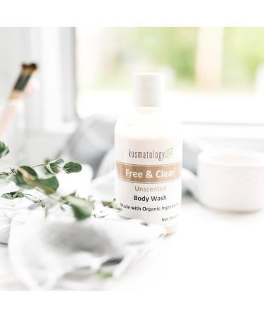 kosmatology Free & Clear Organic Body Wash | Moisturizing Body Cleanse | Clean Nourishing Ingredients Free of Fragrance and Essential Oils | 8 fl oz 8 Fl Oz (Pack of 1) Unscented - Buy Online on GoSupps.com