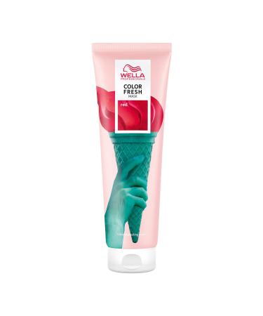 Wella Color Fresh Masks  Vibrant Shades  Temporary Color  Damage Free  Color-Depositing Hair Mask With Avocado Oil  Silicone Free  5 oz. Red