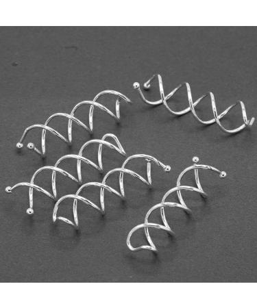 20pcs Silver Mini Metal Spiral Hair Pins - Small Bobby Bun Pins for Women's DIY Hairstyles - Buy Online on GoSupps.com