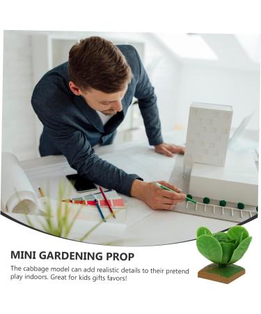 RORPOIR 4pcs Cabbage Model Garden Decor Simulated Models Puzzle Toys Accessory Educational Playthings Home Decor Tiny Foods Miniature Model Toys Plastic Fake Vegetables Apple Tree Child - Buy Online on GoSupps.com