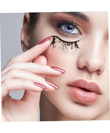 Healvian 12 Pairs Halloween Eyeliner Stickers Winged Eyeliner 3d Stickers Halloween Stickers Eye Stickers Pvc - Buy Online on GoSupps.com