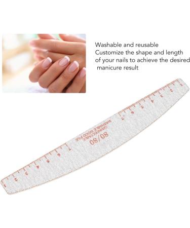 80/80 Grit Nail Files Coarse for Acrylic Nails Extension Gel Nails Curved Washable Reusable Manicure Tool for Professional Salon or DIY Nail Art - Buy Online on GoSupps.com