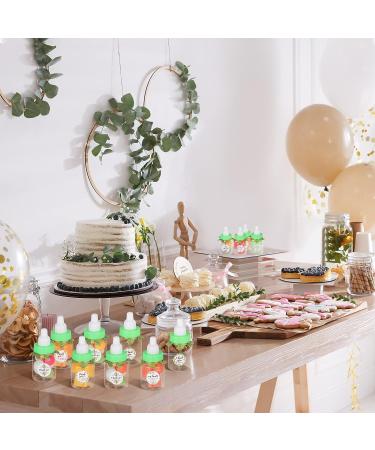 48 Pcs 1.5 x 3.4 Inch Mini Baby Bottle Shower Feeding Bottle Favor with 500 Adhesive Baby Shower Thank You Stickers and 32.8 Feet Leaf Ribbon Artificial Eucalyptus for Baby Shower Party Green Green Eucalyptus - Buy Online on GoSupps.com