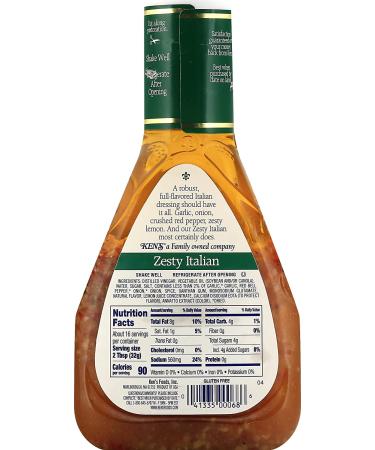 Ken's Steak House Zesty Italian Dressing 16 fl oz - Pack of 3 | Restaurant-quality flavor - Buy Online on GoSupps.com