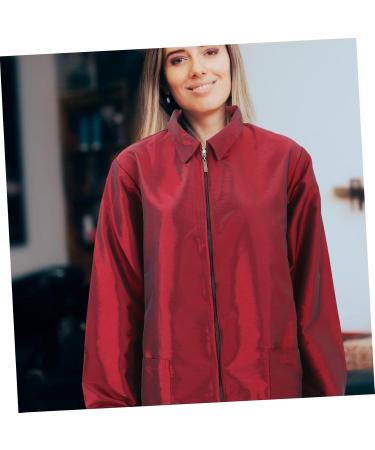 FRCOLOR Hairstylist Work Clothes Clothing Work Dress Dog Grooming Workwear Barber Apron Pet Grooming Work Wear Grooming Clothes Red Uniform Men and Women Hair Dye Nylon Polyester - Buy Online on GoSupps.com