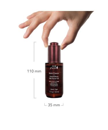 100% Pure Multi-Vitamin + Antioxidants PM Facial Oil | Anti-Aging Night Moisturizer with Retinol & Vitamin C | Natural Anti-Wrinkle Skin Care | 1 Fl Oz - Buy Online on GoSupps.com