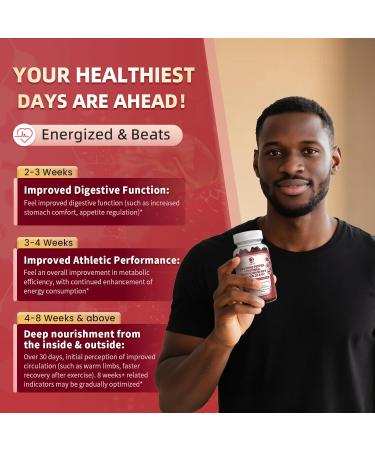 (2 Pack) 16 in 1 Cayenne Pepper Gummies- Sugar-Free 20x Capsaicin Supplements Complex w/Moringa Hawthorn Beet Root - Plus Wormwood Citrus Bergamot Support Circulation* & Overall Wellness* - 60 CT 60 Count (Pack of 2) - Buy Online on GoSupps.com