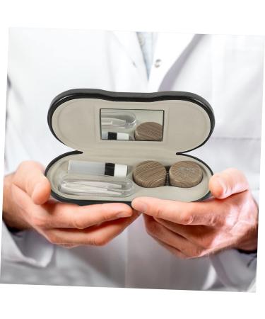 Buy Fondotin Dual-Purpose Collapsible Glasses Case Set - Fashionable Travel Contact Lens & Sunglasses Holder - PU Leather 15.8x7.4cm | International Shipping Available - Buy Online on GoSupps.com
