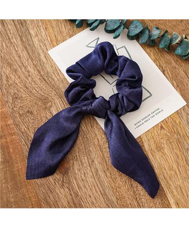 Satin Hair Ties Scrunchies, 6 Pcs Hair Bands - Classic Color Silk Elastic Bracelets for Women & Girls | Ponytail Holders & Hair Accessories - Buy Online on GoSupps.com