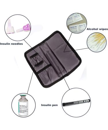 Apollo Walker Insulin Cooler Travel Case with Ice Packs - Gray Small - Buy Online on GoSupps.com