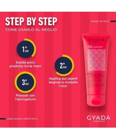  GYADA COSMETICS GYADA COSMETICS Curly Shaping Cream leave-in with disciplining and anti-frizz action with Aloe Vera linseed oil - Buy Online on GoSupps.com