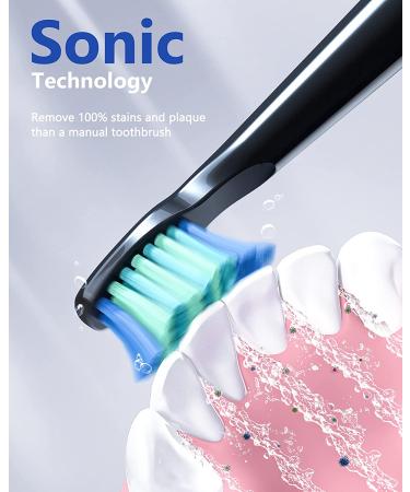 Powerful 5 Mode Electric Toothbrush for Adults | 40,000 VPM Sonic Cleaning | 8 Brush Heads | Rechargeable | Waterproof IPX7 - Buy Online on GoSupps.com