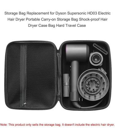 BUZHI Storage Bag Storage Bag Replacement for 03 Electric Hair Dryer Portable Carry-on Storage Bag Shock-Proof Hair Dryer Case Bag Hard Travel Case - Buy Online on GoSupps.com