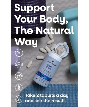 Vegetology Bone Care | Vegan Glucosamine & Phytodroitin | Joint & Bone Support | Allergy-Friendly and Sustainable | Made in UK - Buy Online on GoSupps.com