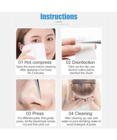 Usiveinborn Blackhead Remover Usiveinborn Tweezers Usiveinborn Professional Facial Blackhead Remover Tweezers Teppeic Tweezers Blackheads (4Pcs A) - Buy Online on GoSupps.com