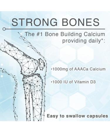 AdvaCAL 1000 - Extra Small Calcium Supplement for Bone Density Support (150 Capsules) - Buy Online on GoSupps.com
