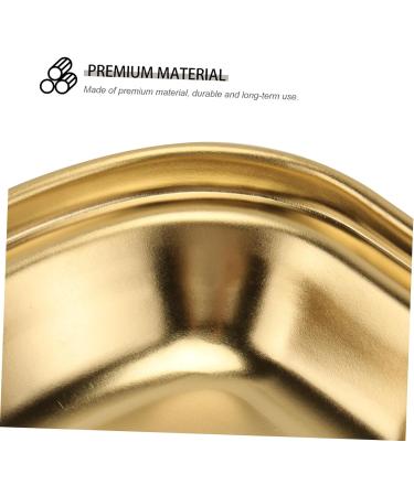 HOMSFOU 1Pc Condiment Dishes Side Seasoning Dish Divided Sauce Dishes dip Dishes Japanese dip Bowls Compartment Appetizer Plate Mini Appetizer Seasoning Dishes Small Sushi Headset hot Pot Gold 26.5x8.1cm - Buy Online on GoSupps.com