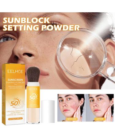 Polvere Fissant Solare Minerale Protezione Solare in Polvere Viso 50 mineral translucent sun protection powder Olio Di Controllo Finitura Opaca Naturale Leggero a lunga tenuta con pennello - Buy Online on GoSupps.com