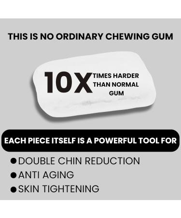 ChinTone Jawline and V Face Exerciser HARD GUM: DOUBLE CHIN REDUCER Neck Firming Anti-Aging Skin Tightening Lifting Wrinkle Remover Jaw sharpener. Chew to a sharper healthier look - Buy Online on GoSupps.com