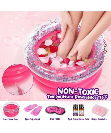 Tacobear Kid Foot Spa & Nail Art Kit | Gift for Girls Age 5-12 | Foot Soak Pool & Nail Dryer | Perfect Christmas & Birthday Presents - Buy Online on GoSupps.com