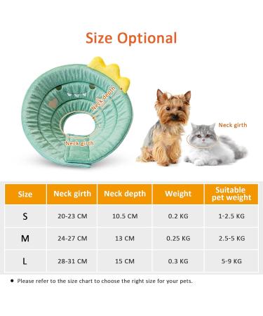 AllSopets Lightweight Cat Protective Collar - Soft Recovery Cone for Cats & Puppies After Surgery - Green - Buy Online on GoSupps.com