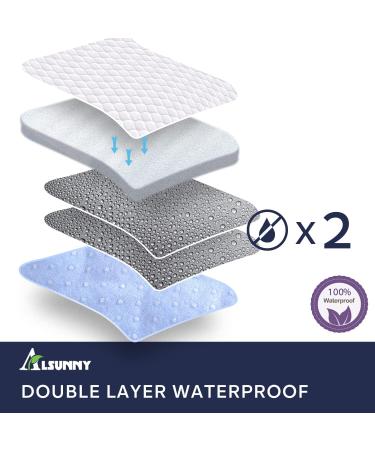 4 Pack Bed Pads for Incontinence Washable 28" x 36" Waterproof Bed Pads Adult Washable Incontinence Bed Pads for Adults Dog Kids 28x36 Inch (Pack of 4) 4.0 - Buy Online on GoSupps.com