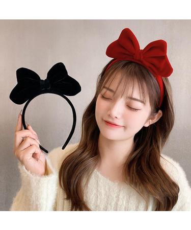 scicent Head Bands Adult Women Bow Headbands for Girls Hair Accessories for Daily Cosplay Christmas Red Hairbands Red-3 33005 - Buy Online on GoSupps.com