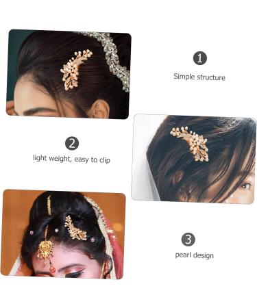 DOITOOL Tiara Wedding Bride Hair Comb Bridal Hair Accessories Hair Comb for Women Wedding Hair Accessories Women Hair Accessories Pearl Hair Comb Headgear Hairpin Miss Silver - Buy Online on GoSupps.com
