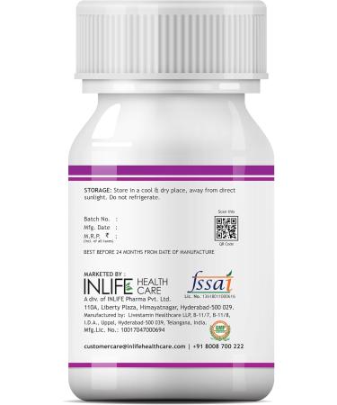 INLIFE Alpha Lipoic Acid Supplement - 300 mg ALA Antioxidant 60 Vegetarian Capsules for Optimal Health - Buy Online on GoSupps.com