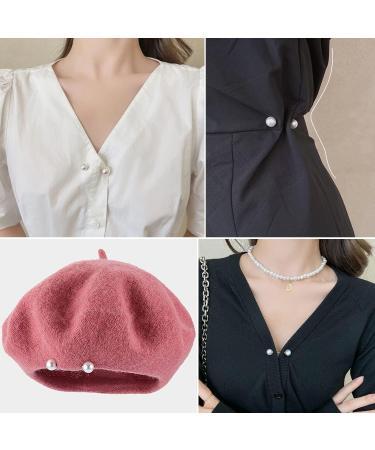 35 Pcs Double Faux Pearl Brooch Set for Women - Fashion Cover Up Buttons & Clothing Decoration Accessory - Buy Online on GoSupps.com