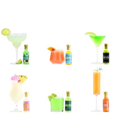 Thoughtfully Gifts Global Cocktail Mixers - 12 Pack (2.3 Oz Each) | Craft Cocktails at Home - Buy Online on GoSupps.com