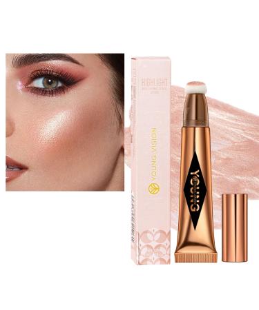 Air Cushion Contour Blush Highlighting Stick - Liquid Blush Highlighter Makeup Stick with Applicator Blush Highlight Finish (04#HIGHLIGHT 0.41 FL.OZ / 12ML) 04#highlight 12 ml (Pack of 1)