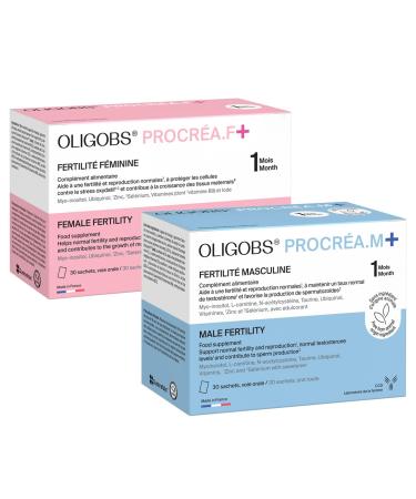 Pack Fertilit Couple | Compl ment fertilit homme & femme | Procr a.F+ & Procr a.M+ | Myo-Inositol Quatrefolic L-Carnitine Zinc S l nium Ubiquinol | 2 x 30 sachets | Laboratoire CCD