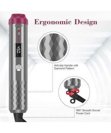 IG INGLAM 8 in-1 Curling Iron Wand Set - Interchangeable Ceramic Barrels with Infrared Technology - Perfect for All Hair Types - Buy Online on GoSupps.com