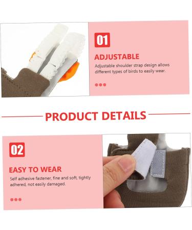 PopetPop 4-Piece Flying Bird Diapers & Bowknots Costume - Reusable Cotton Pigeon Trousers for Ducks & Pigeons | 12x6cm - Buy Online on GoSupps.com